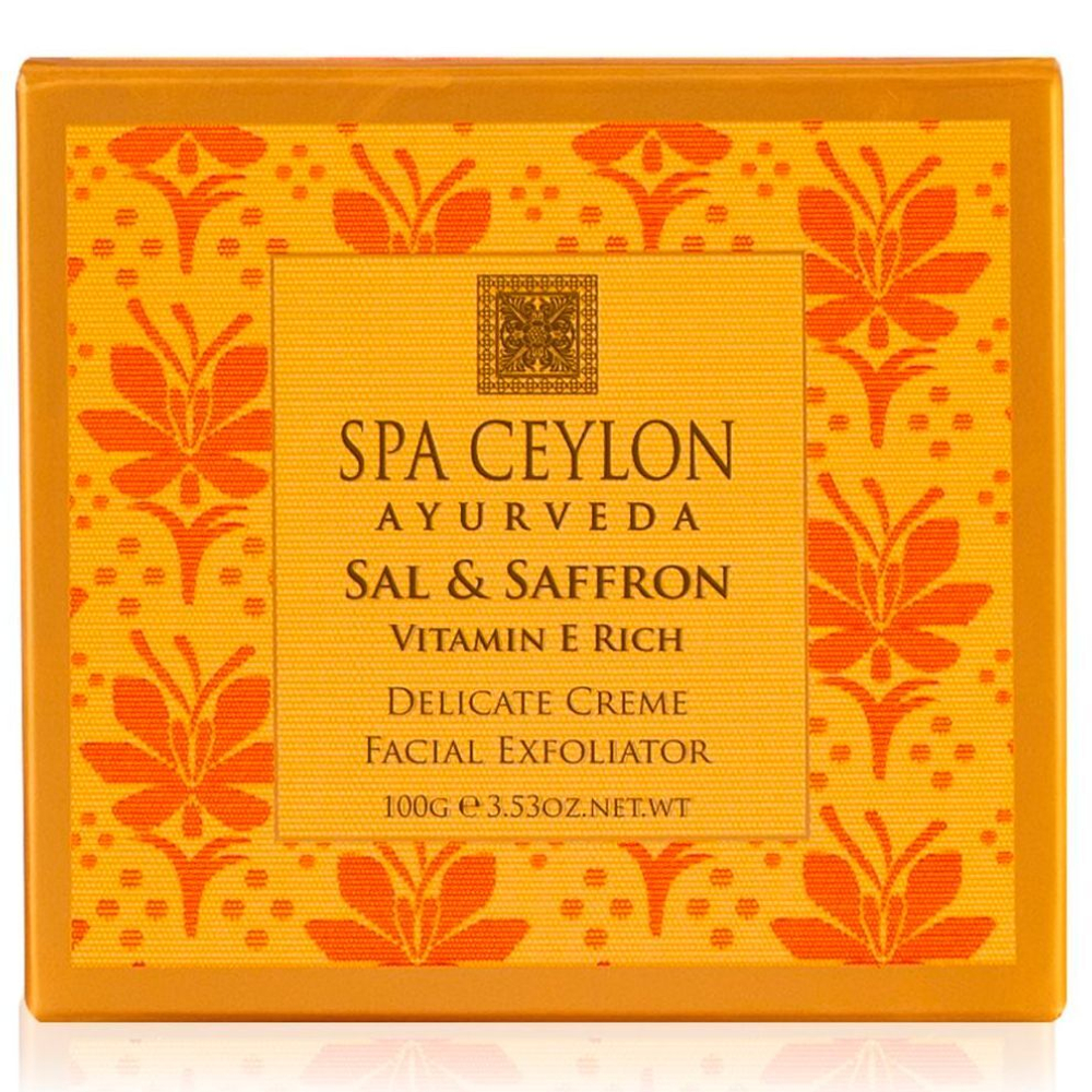 Кремовий пілінг для делікатного очищення обличчя Шореа та Шафран 100 г, SPA Ceylon