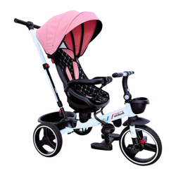 Дитячий триколісний велосипед Best Trike Oscar 6390 PU, складне кермо, з батьківською ручкою