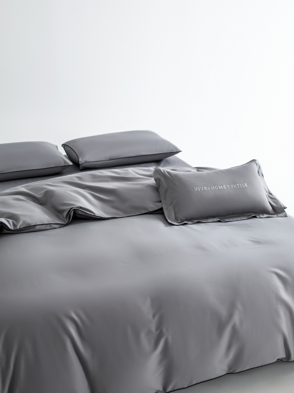 Комплект постельного белья Однотонный Сатин Элитный OCE014