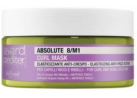 Дисциплінуюча маска для еластичності кучерявого та неслухняного волосся Absolute Curl Mask 8/M1Seward Mediter