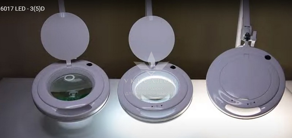 Лампа-лупа 6017H LED холодный свет, 9W