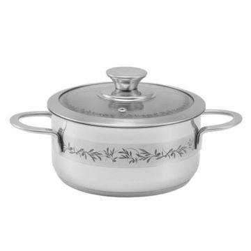 Каструля 5,0л Krauff 26-188-065 зі скляною кришкою, 24 см.