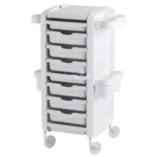 Парикмахерская тележка Elogy белая