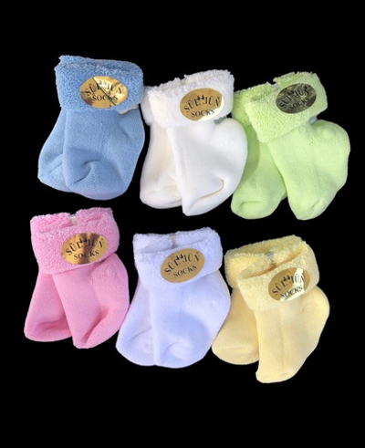 Шкарпетки "Мікс", махра ТМ "Sulgun" (0-6 міс)