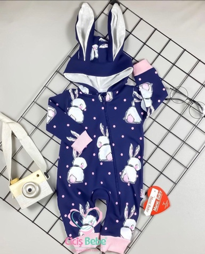 Ромпер з капюшоном, двунитка "Murat Baby"