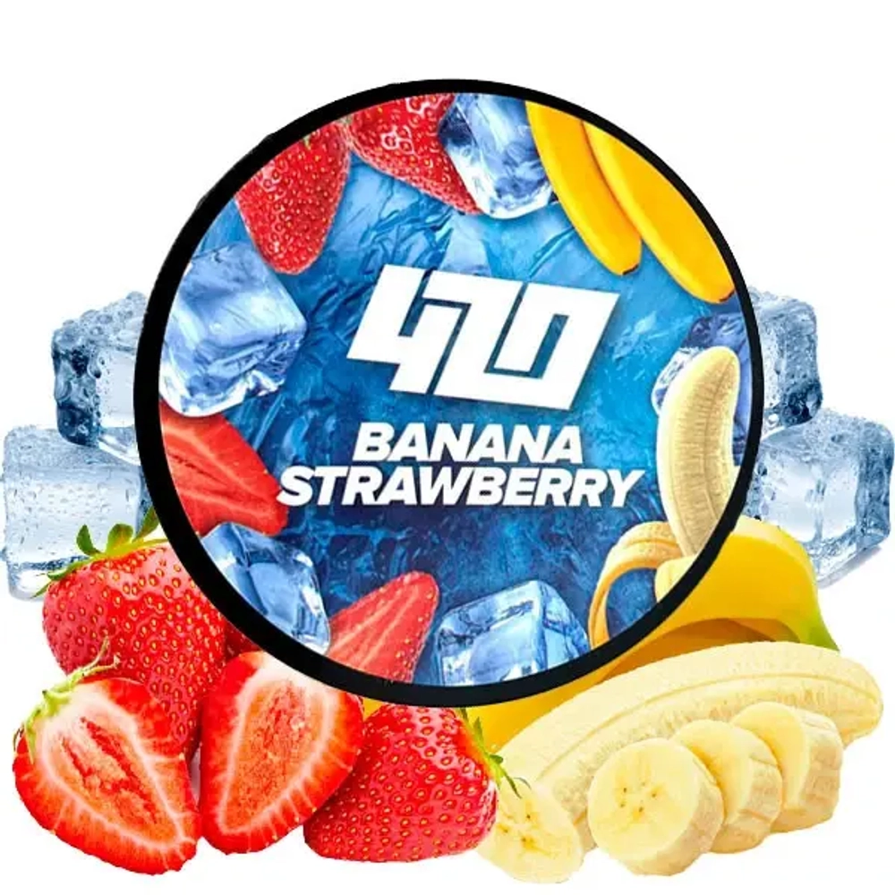Табак 420 Frost Line Banana Strawberry (Банан Клубника Лед) 100г