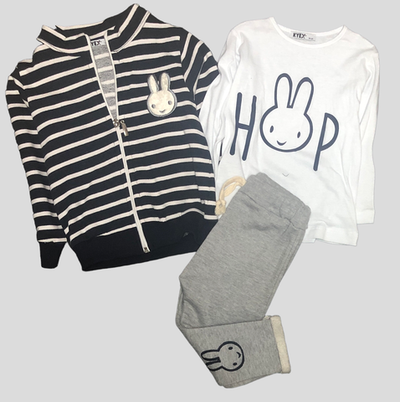 Костюм 3 в 1, бавовна, двунитка з начосом: кофта, штани, реглан "Kyex" (86 см)