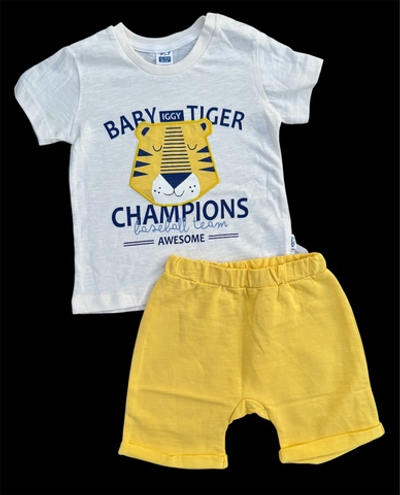 Костюм 2 в 1, бавовна: футболка, шорти "Iggy" (86 см)