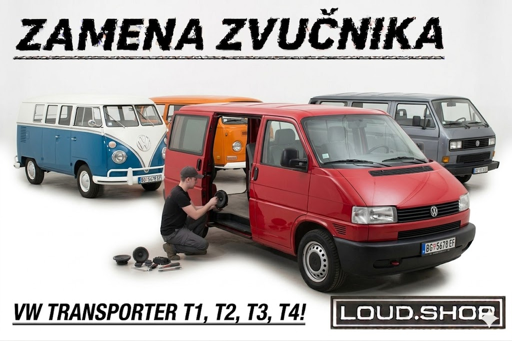 Komplet Zvučnika za Volkswagen Transporter T1,T2,T3 i T4