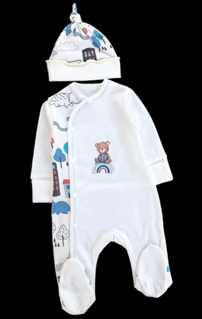 Чоловічок із шапочкою "Принт", інтерлок ТМ "Happy ТОТ" (62 см)