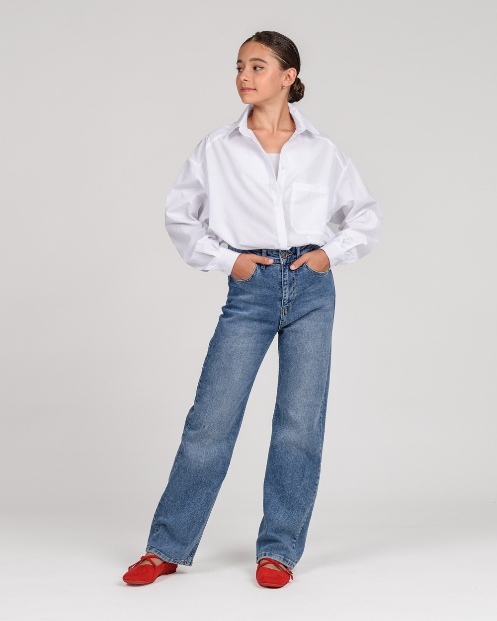 Джинси Wide Leg для дівчинки сині (арт. 8842402501)