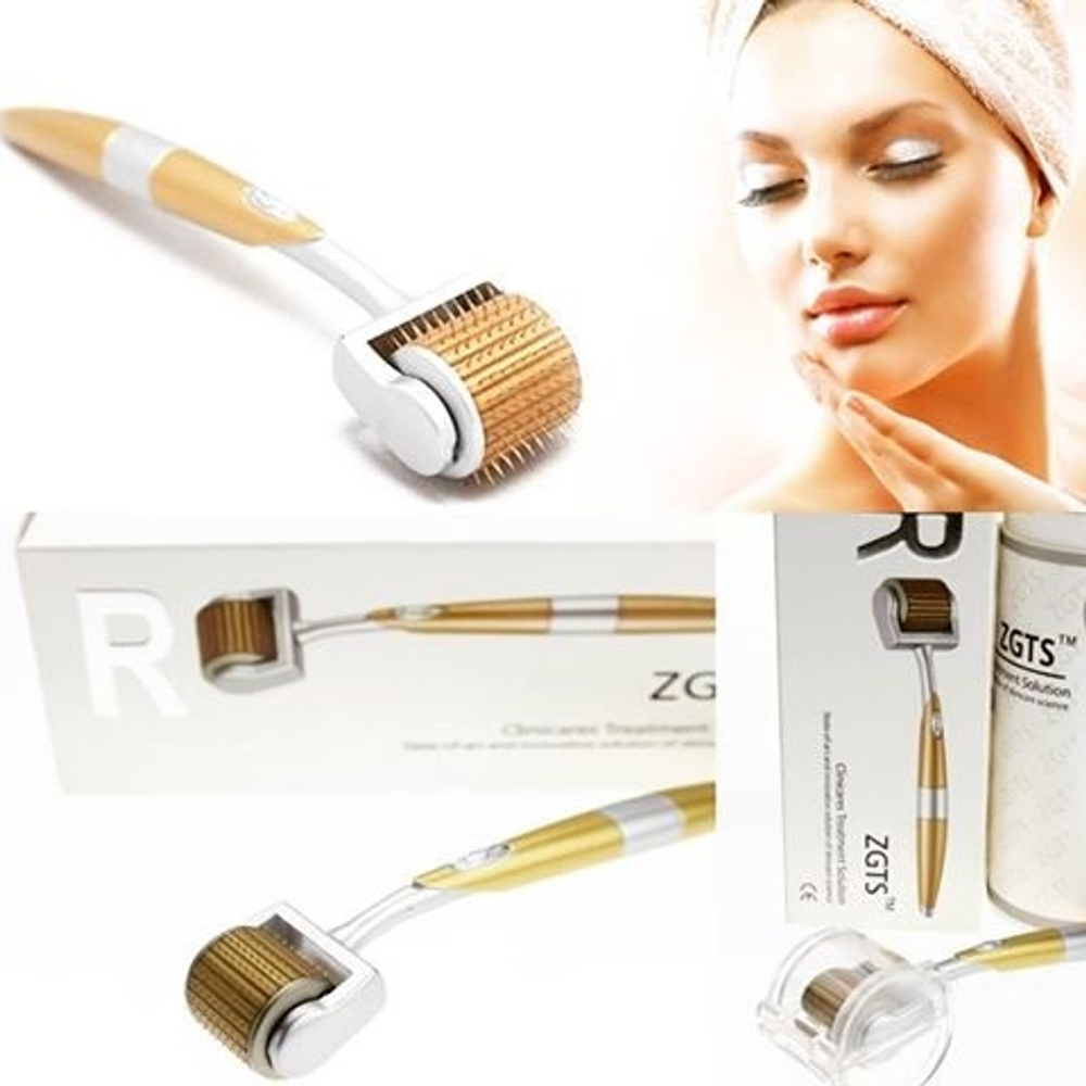 Мезороллер ZGTS с позолоченными иглами из титанового сплава