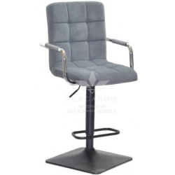 Стільчик для візаж Florida black quadro Velor