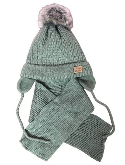 Шапочка з шарфом "Mini Driver", акрил ТМ "Grans" (р. 46-48)