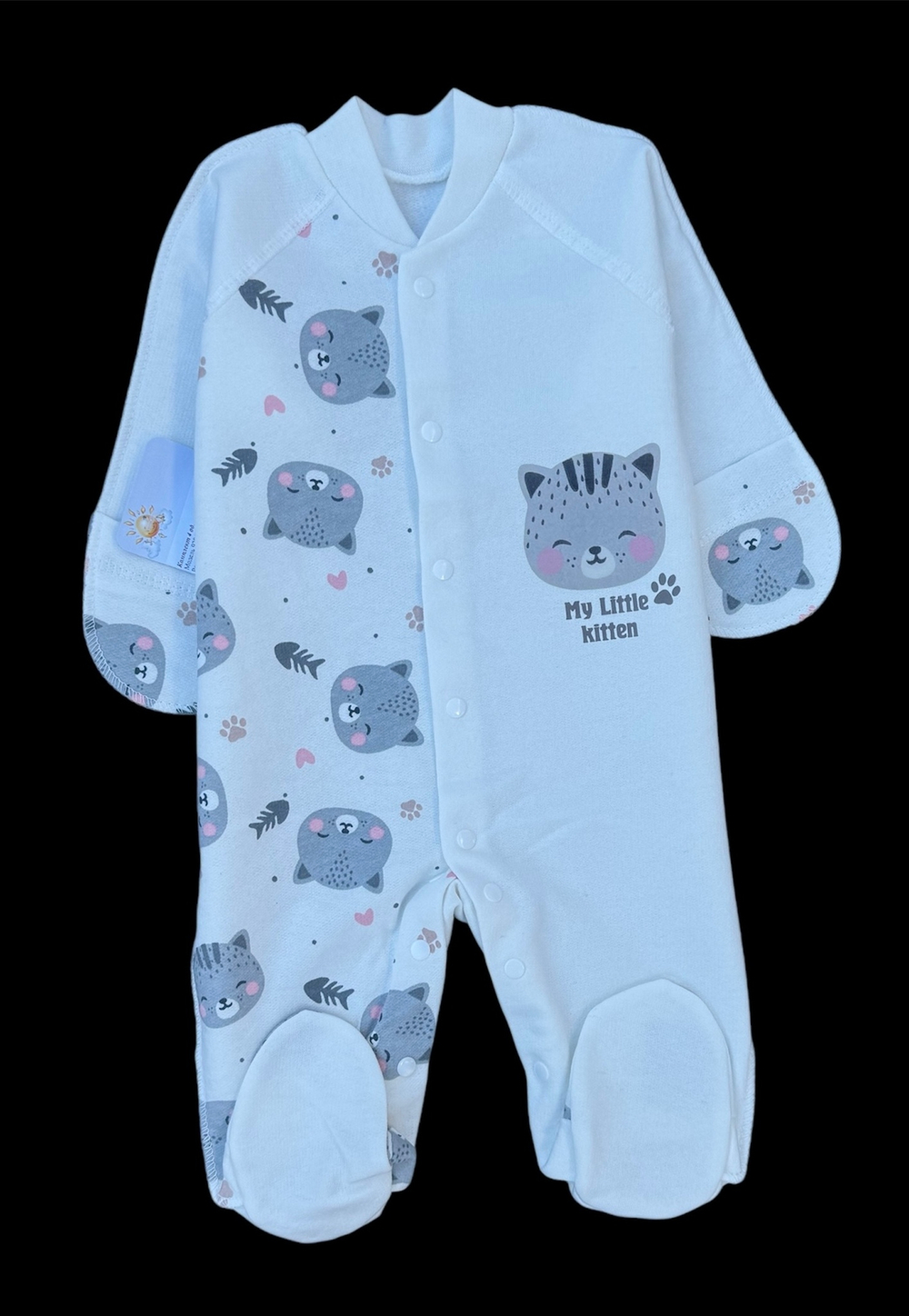 Чоловічок "My little kitten", футер ТМ "Happy TOT" (56 см)