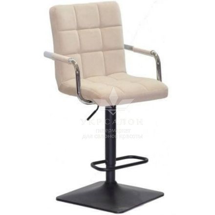 Стільчик для візаж Florida black quadro Velor