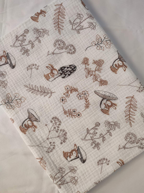 Пеленка муслиновая жатая двухслойная