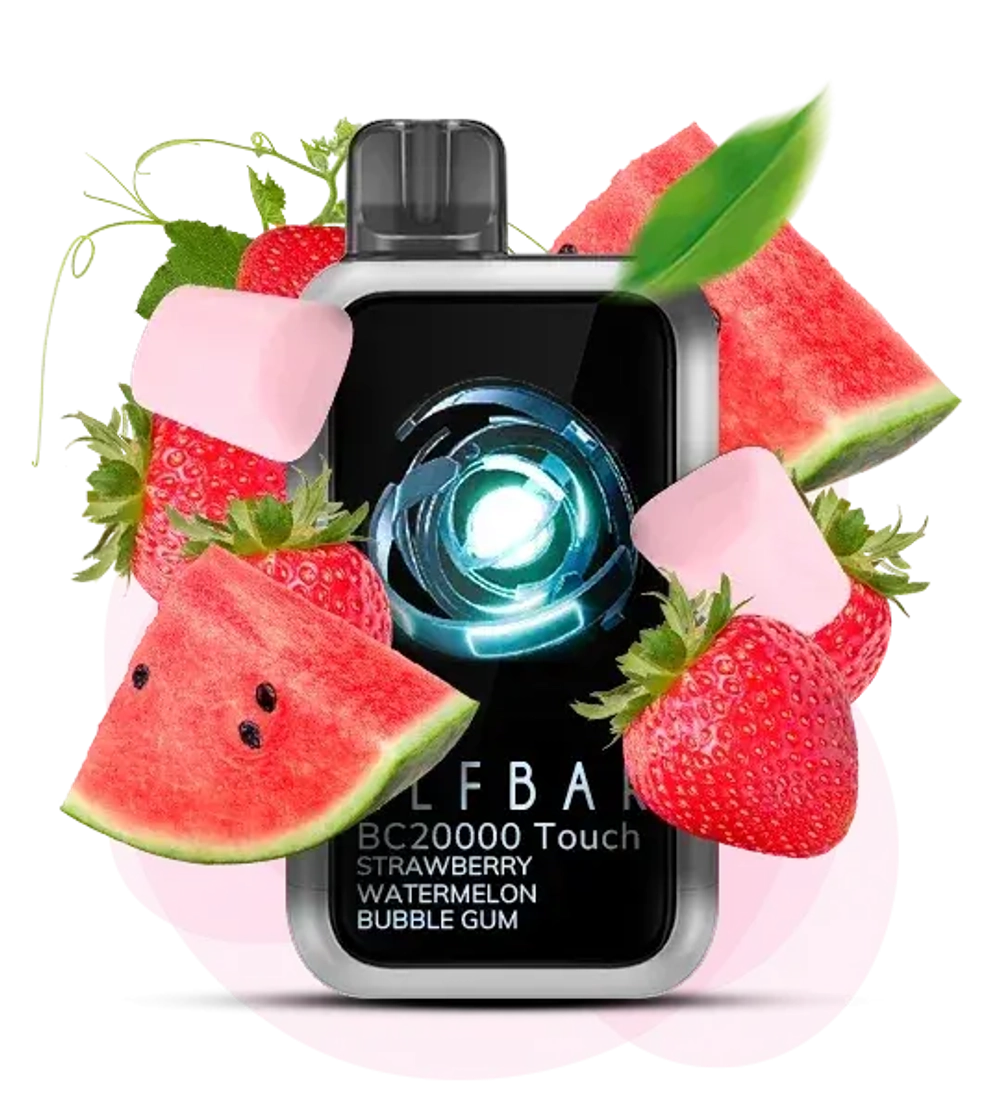 Elf Bar BC20000 Touch - Strawberry Watermelon Bubble Gum (5% Nic)