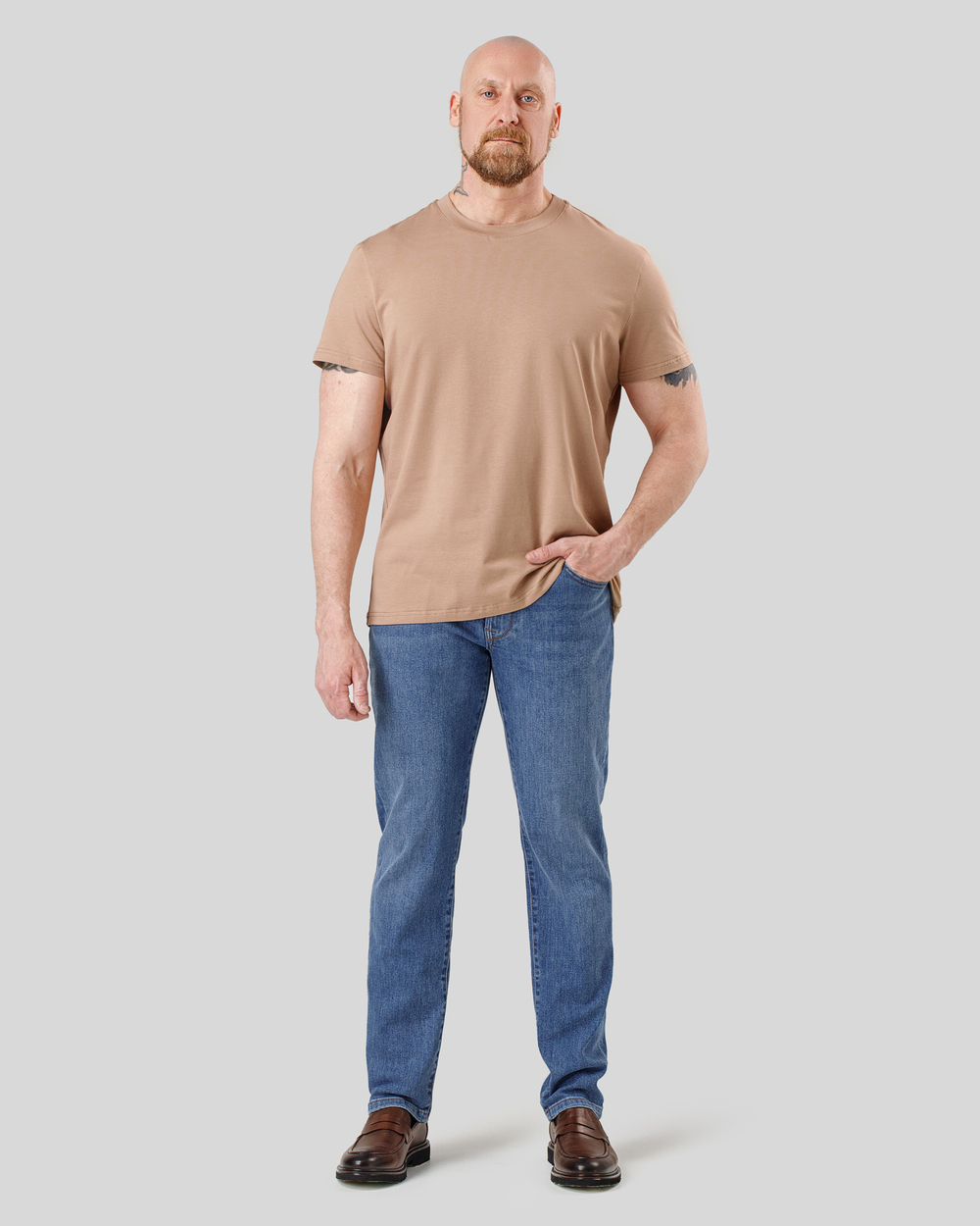 Футболка чоловіча бежева (арт. 7462300605)