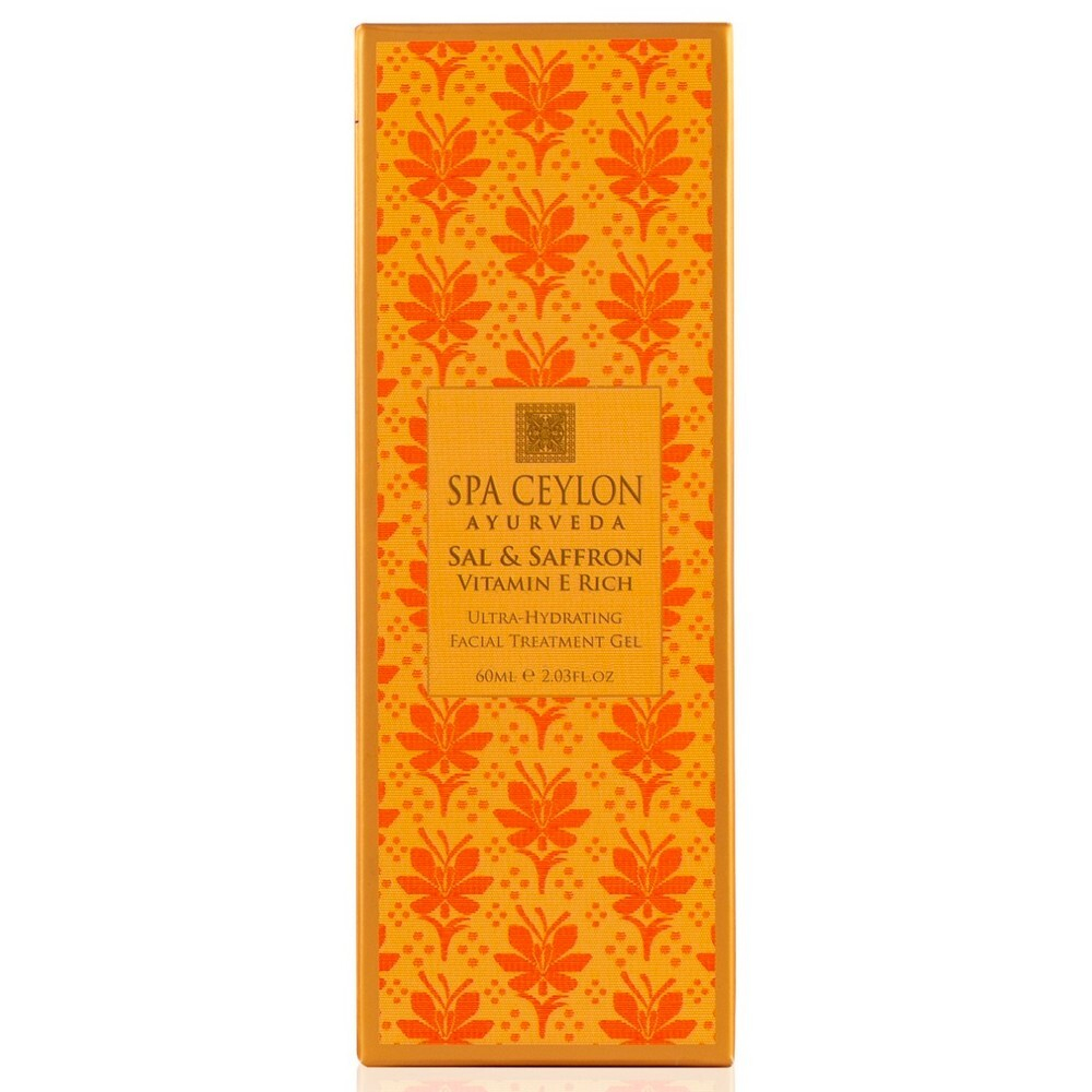 Ультра-увлажняющая гелевая маска для лица с гиалуроновой кислотой Шореа и Шафран 60 мл, SPA Ceylon