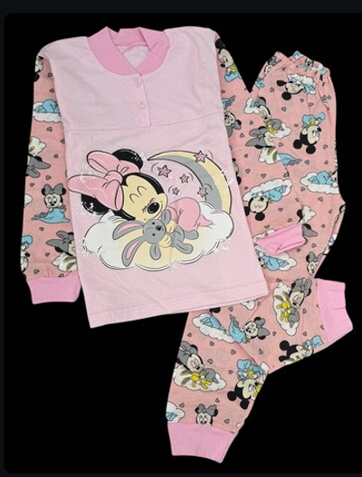 Костюм для дому та сну (піжама) "Мінні": реглан, штани, бавовна ТМ "Ua"