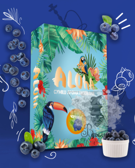 Бестабачная смесь Aloha Blueberry (Алоха Черника) 100г