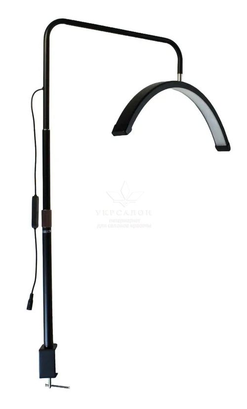 Безтіньова настільна Led лампа на струбціні Moon HD-M6X (SP-006), 50 Вт, чорна