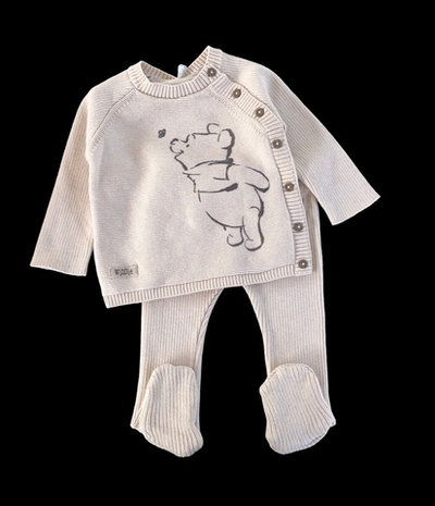 Костюм 2в1: кофта, повзуни "Winnie", трикотаж в'язка ТМ "George" (68-74 см)