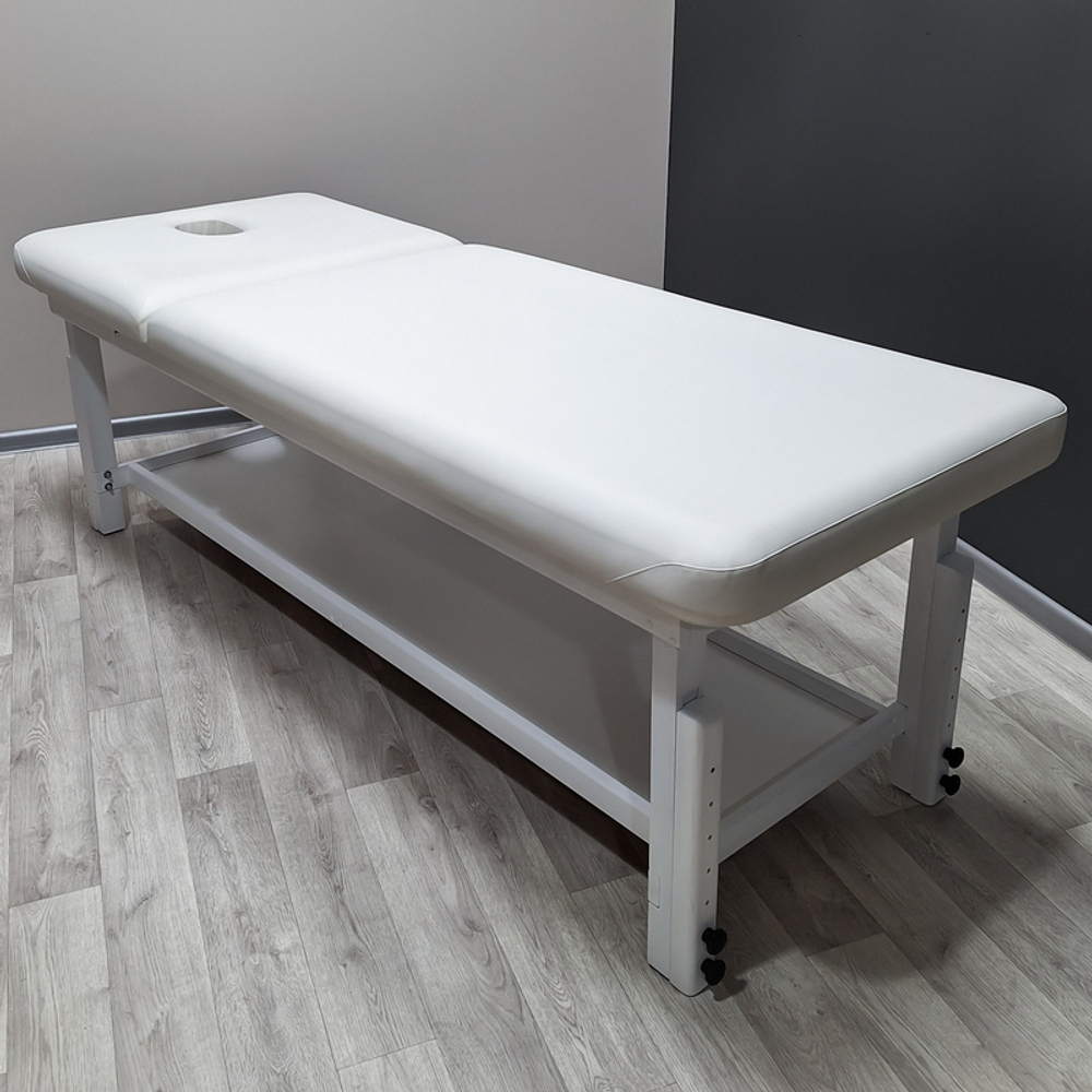 Стаціонарний масажний стіл KP-11 White