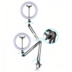 Кільцева настільна світлодіодна лампа LED з регулюванням світла X-LED-10