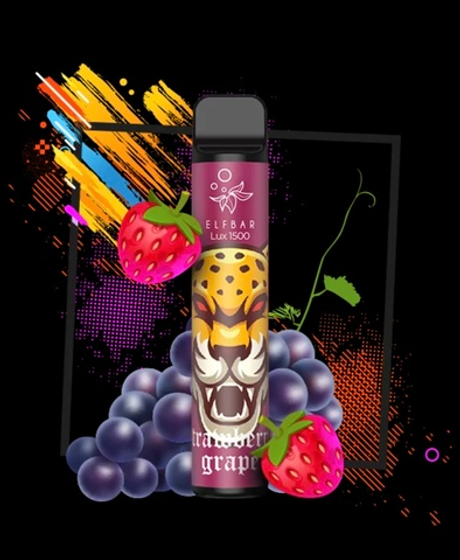 ElfBar 1500 lux Strawberry Grape (Эльф Бар Клубника Виноград)