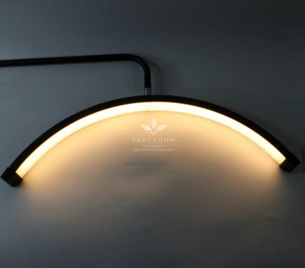 Безтіньова настільна Led лампа на струбціні Moon HD-M6X (SP-006), 50 Вт, чорна