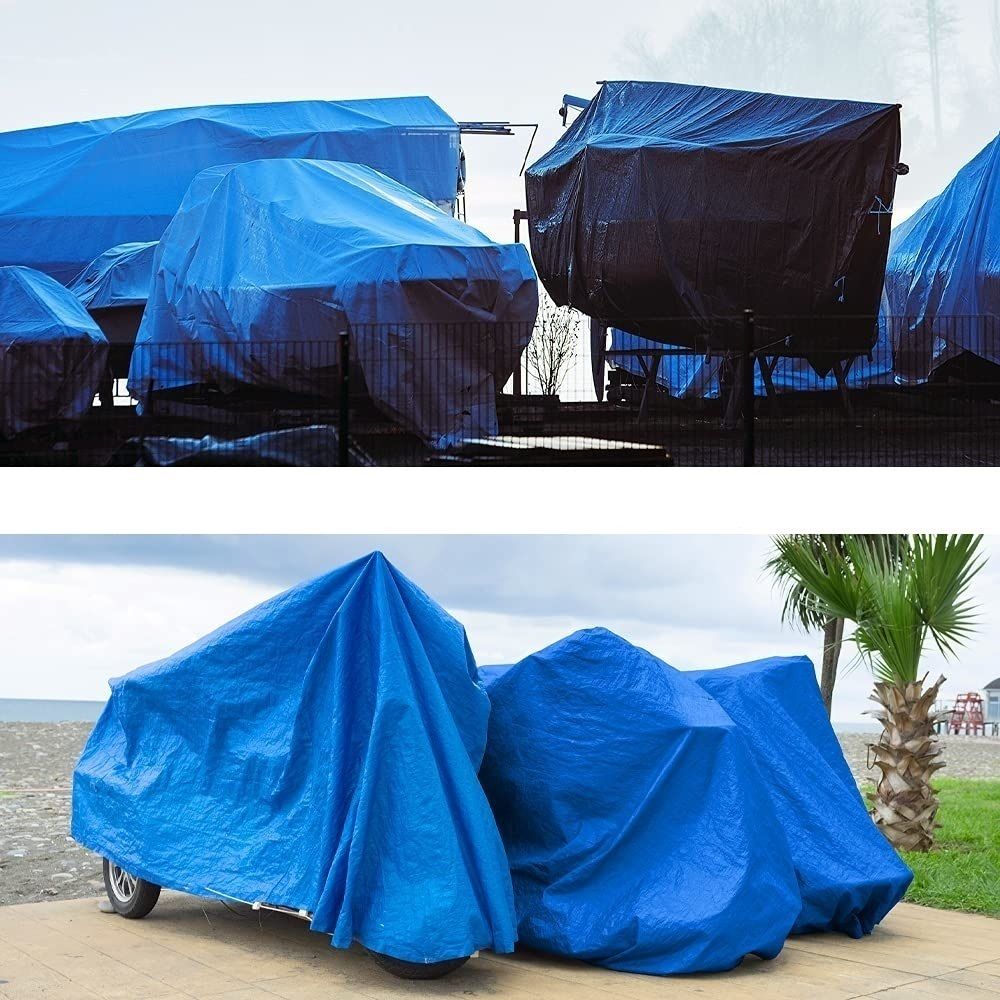 Тент 4х6м. Желто-синий. "Патриот". Плотность 90г\м2. От дождя, снега для тени. Усиленный край