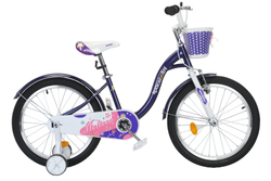 Детский велосипед для девочки 20 дюймов SPACE KID MELISSA BH 2024 с корзиной, с крылом