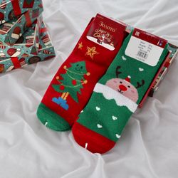 Шкарпетки жіночі "Merry Christmas" в подарунковій упаковці