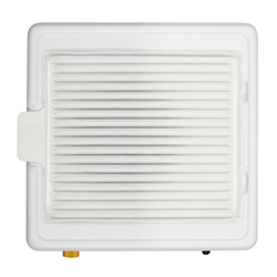 Настольная маникюрная вытяжка с HEPA фильтром Teri Turbo M, цвет белый (сетка золотая)