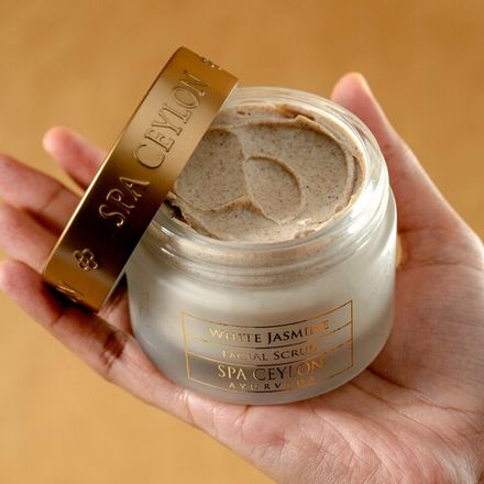 Скраб для сухої шкіри обличчя Білий жасмин 100 г, SPA Ceylon