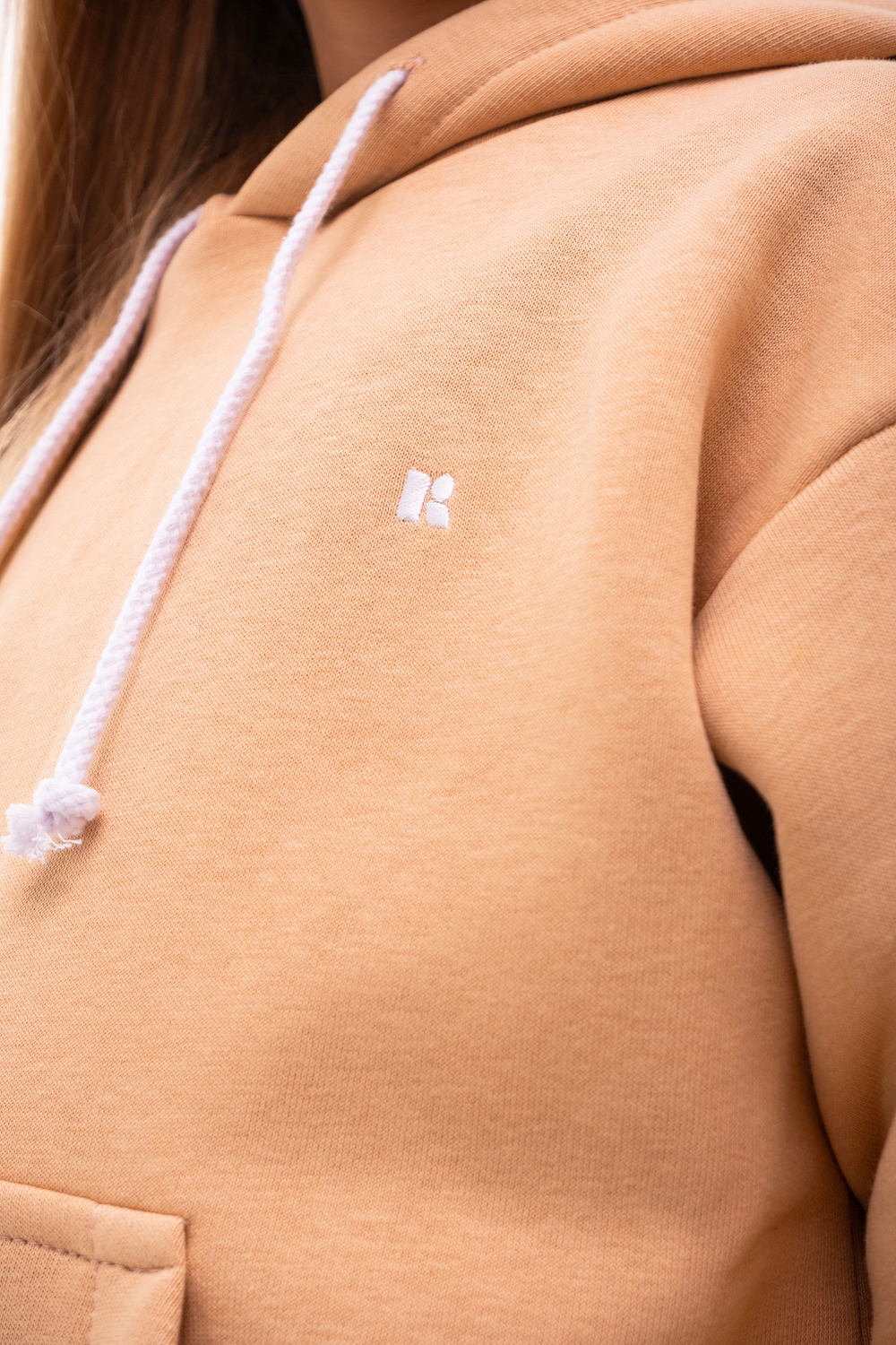 Дитячий спортивний утеплений костюм Kindamor Warm Autumn Beige для дівчинки, фліс бежевий