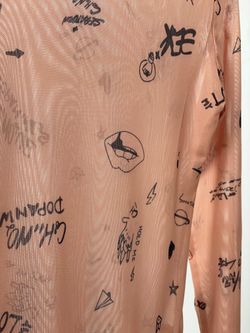 Сітчате боді з імітацією тату