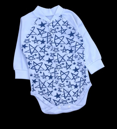 Боді з довгим рукавом "Принт", інтерлок ТМ "Happy ToT" (74 см)