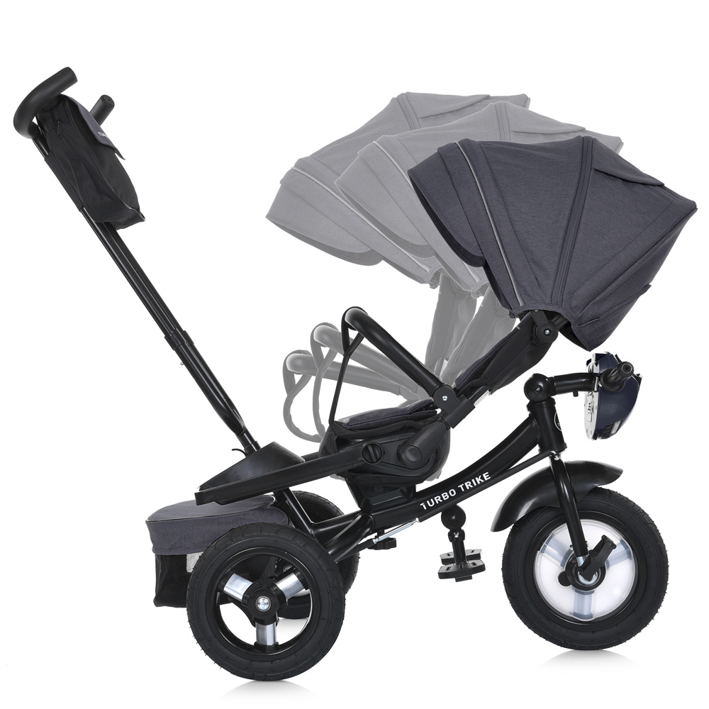 Дитячий триколісний велосипед Turbo Trike MT 1007 гумові колеса