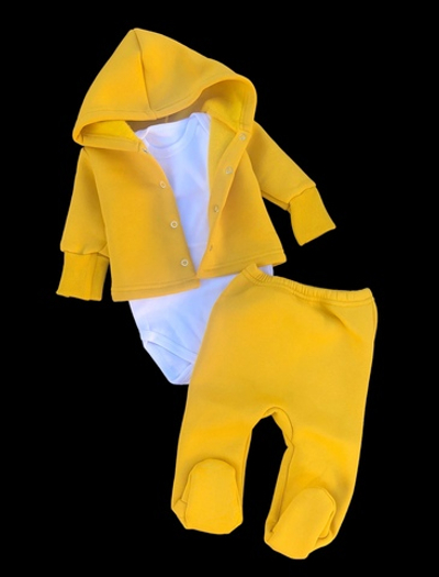 Костюм 3в1: кофта, повзуни, боді "Балтімор" трьохнитка з начосом ТМ "All"