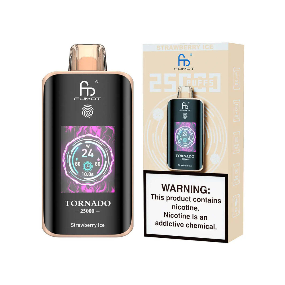RandM Tornado 25000 - Strawberry Ice 5%