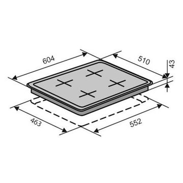 Варильна поверхня газова VENTOLUX HG640-R1G CEST (BLACK)
