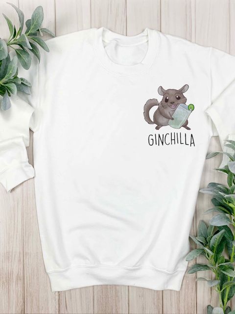 Світшот жіночий білий Ginchilla ZuZu