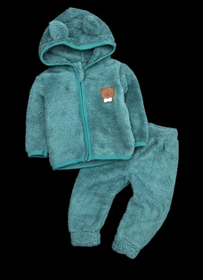 Костюм 2 в 1: кофта, штани "Ведмедик", набивна махра ТМ "Murat Baby" (74 см)