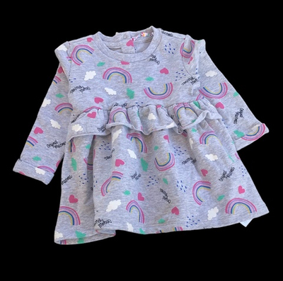 Сукня "Єдиноріжка", двунитка з начосом ТМ "Original Marines" (68-74 см)