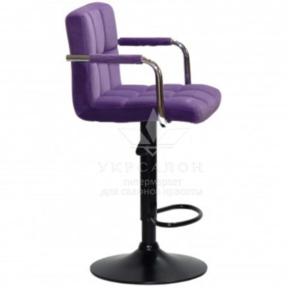 Стільчик для візажів Lion plus black Velor