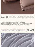 Комплект постельного белья Сатин Velvet Premium с Одеялом VP003