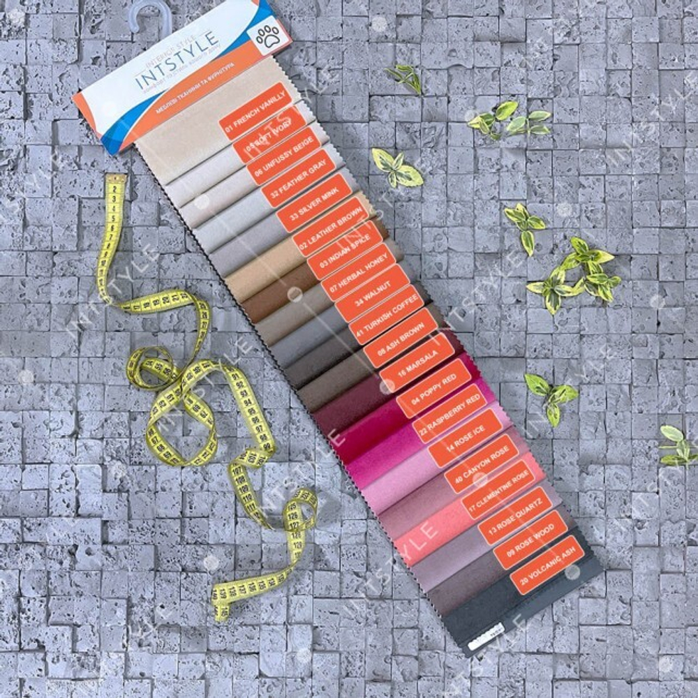 Цветовая палитра велюра